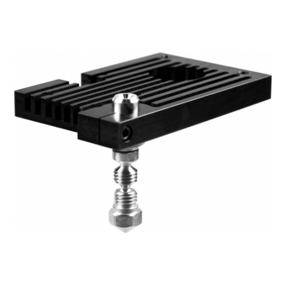 Hotend interamente in metallo con blocco di raffreddamento SLOTTED per duplicatore 6